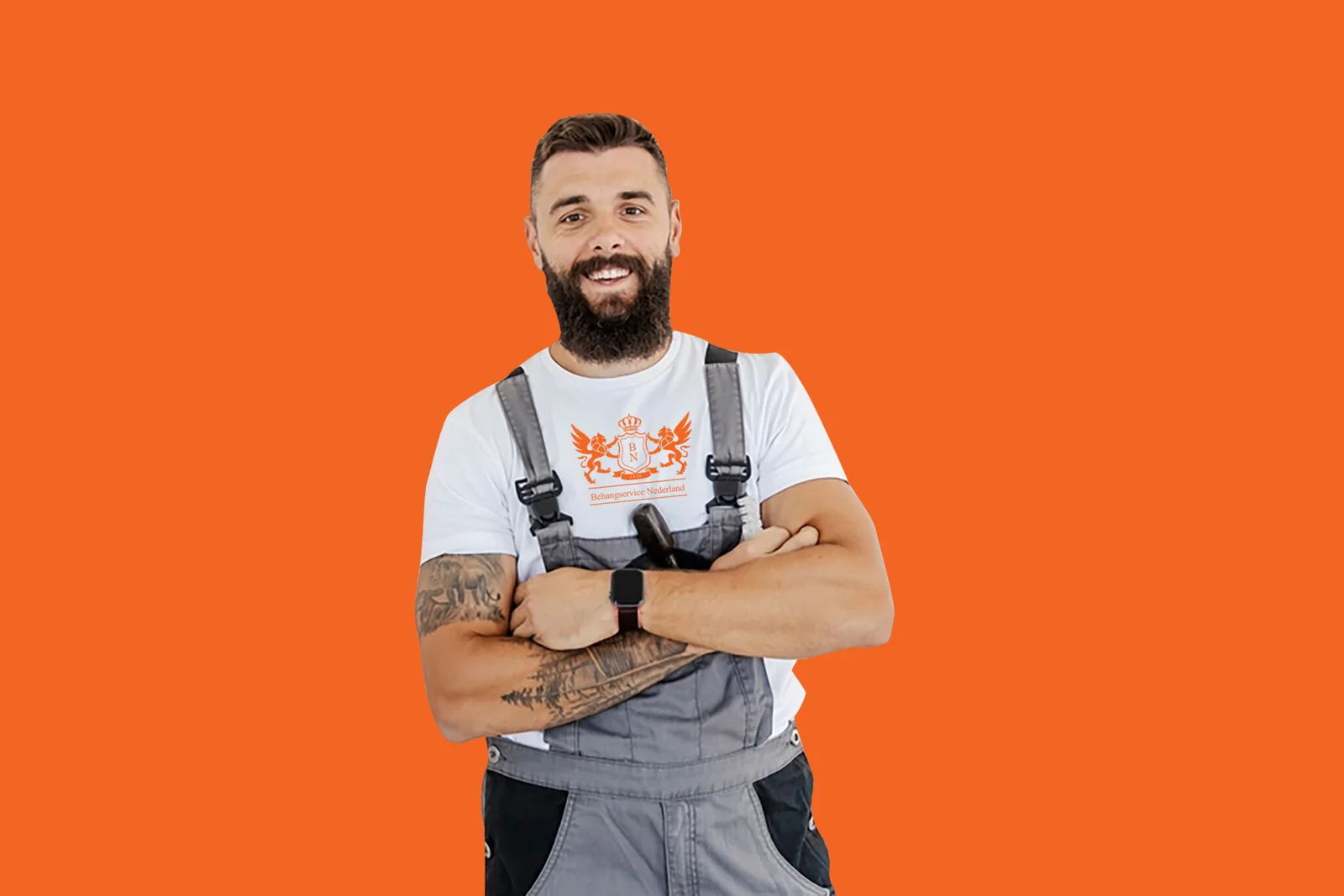 Dit is Jan onze glasvezelbehanger in Zoetermeer die bekend staat om zijn strakke werk.